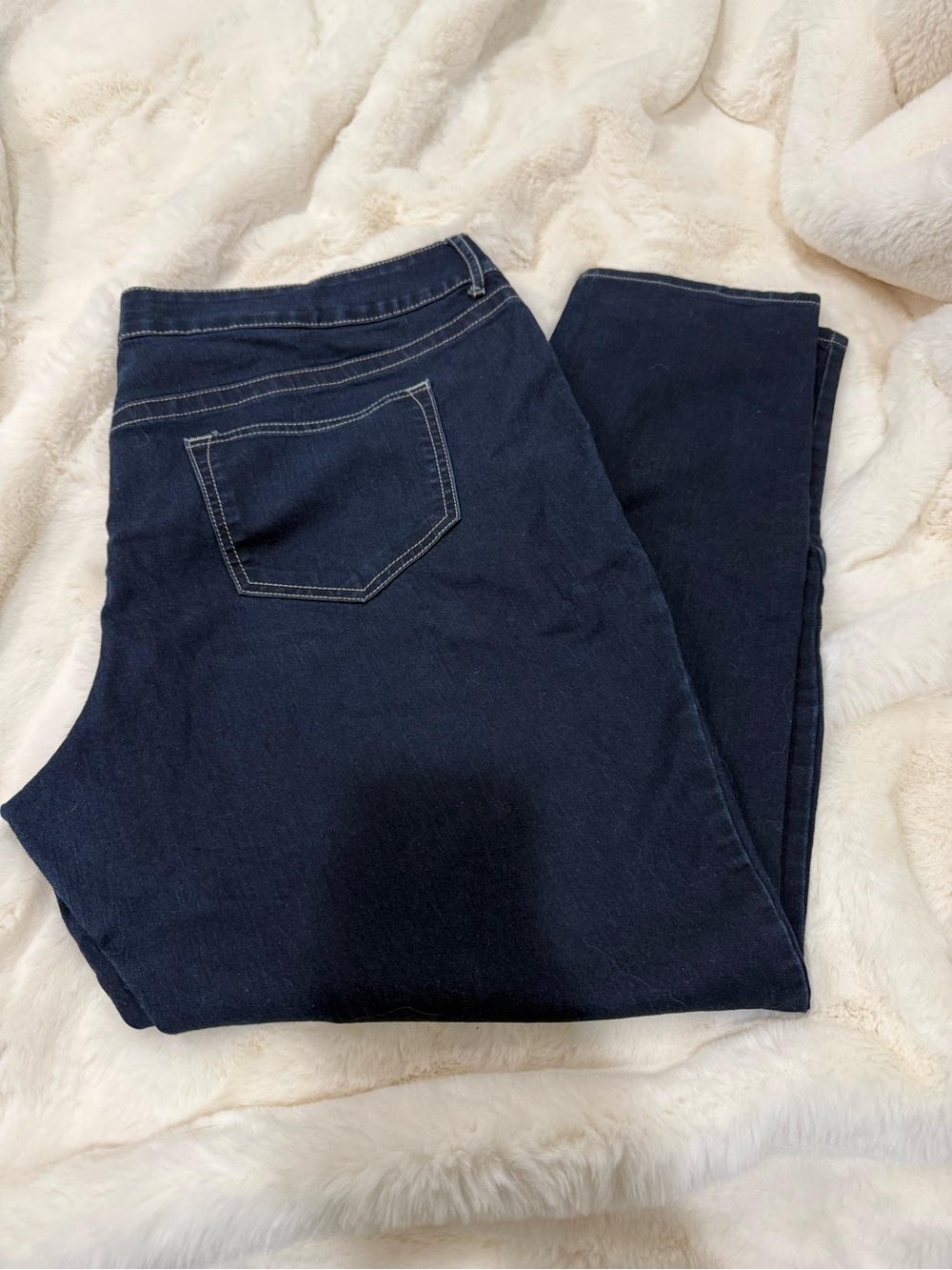 Maurices Dark Blue Jeggings with Contrast Stitching